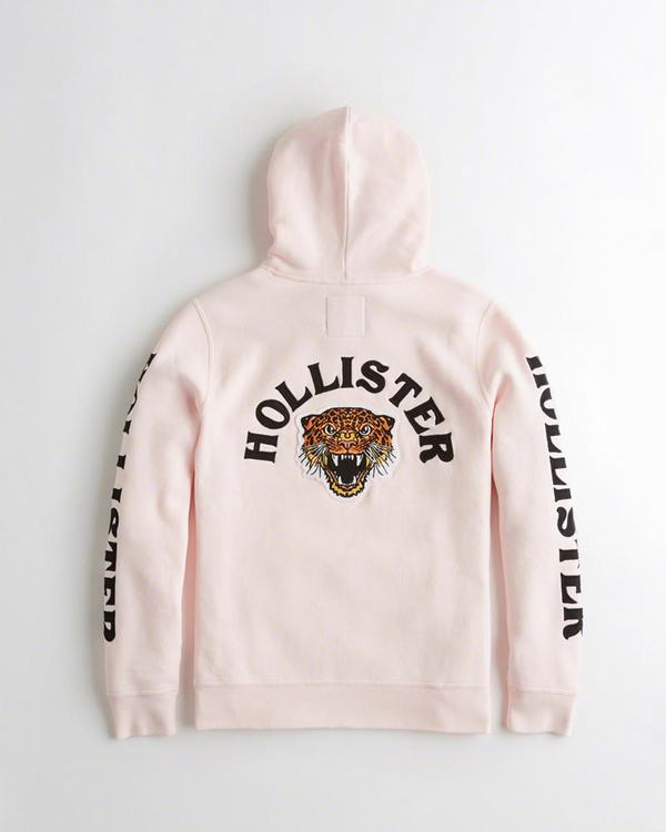 hollister pink tiger hoodie