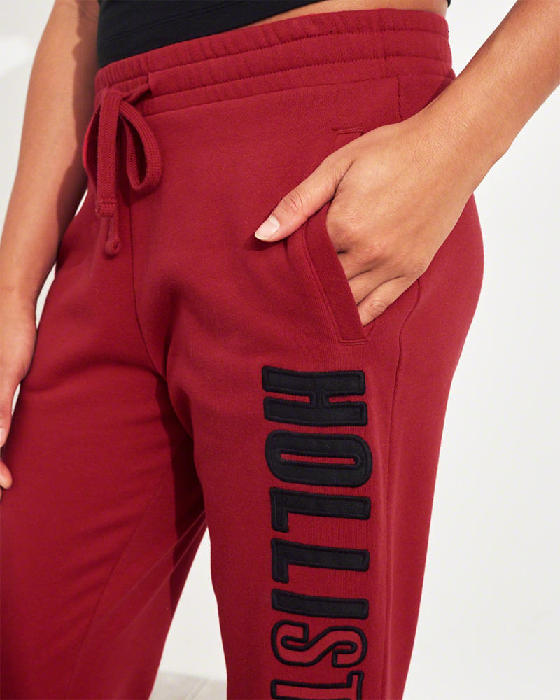 Hollister Lacna Tepláky Damske - Hollister Mid-Rise Fleece Joggers  Námornícka Modrá Vypredaj